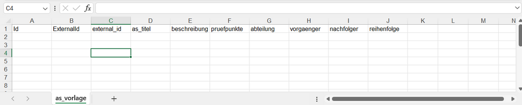Using Excel workbooks to import/export content items | iCL Documentation