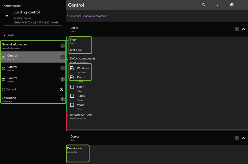 Fields assignable from tasks | iCL Documentation