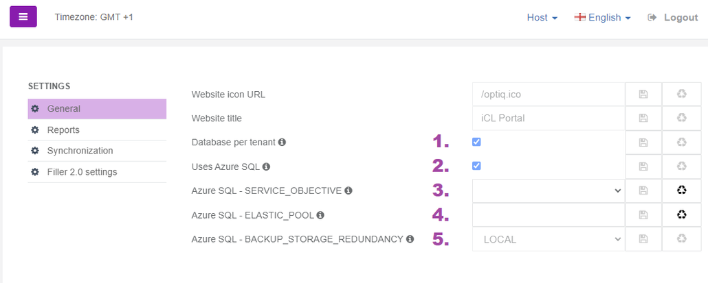 Settings | iCL Documentation