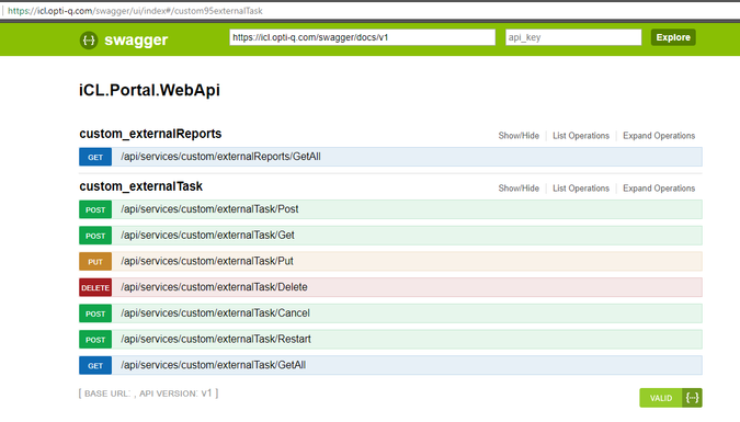 Exploring the API | iCL Documentation