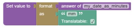 custom datetime block